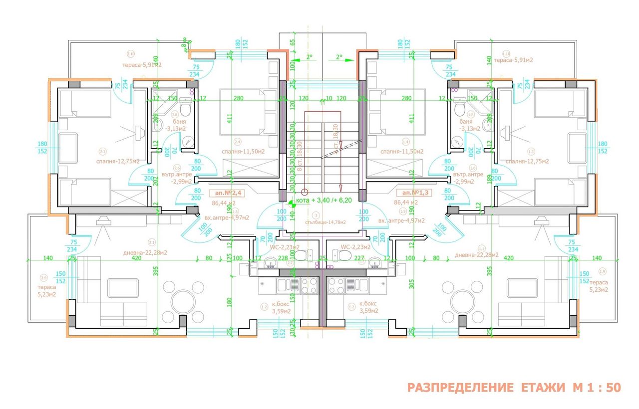 Продава се Тристаен апартамент в Ахелой - 104 кв.м за 770 €/кв.м - Снимка #4