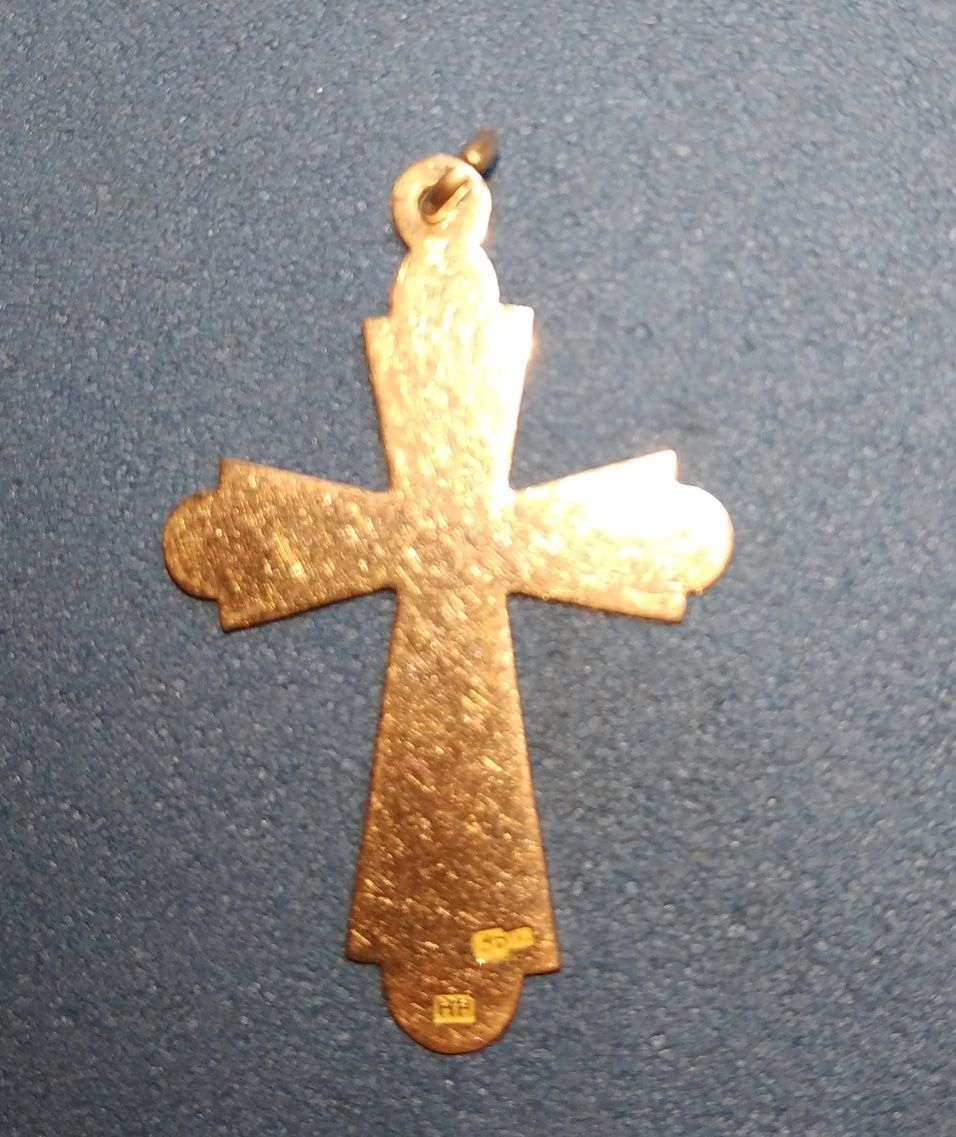 старинный золотой крестик 56 пробы