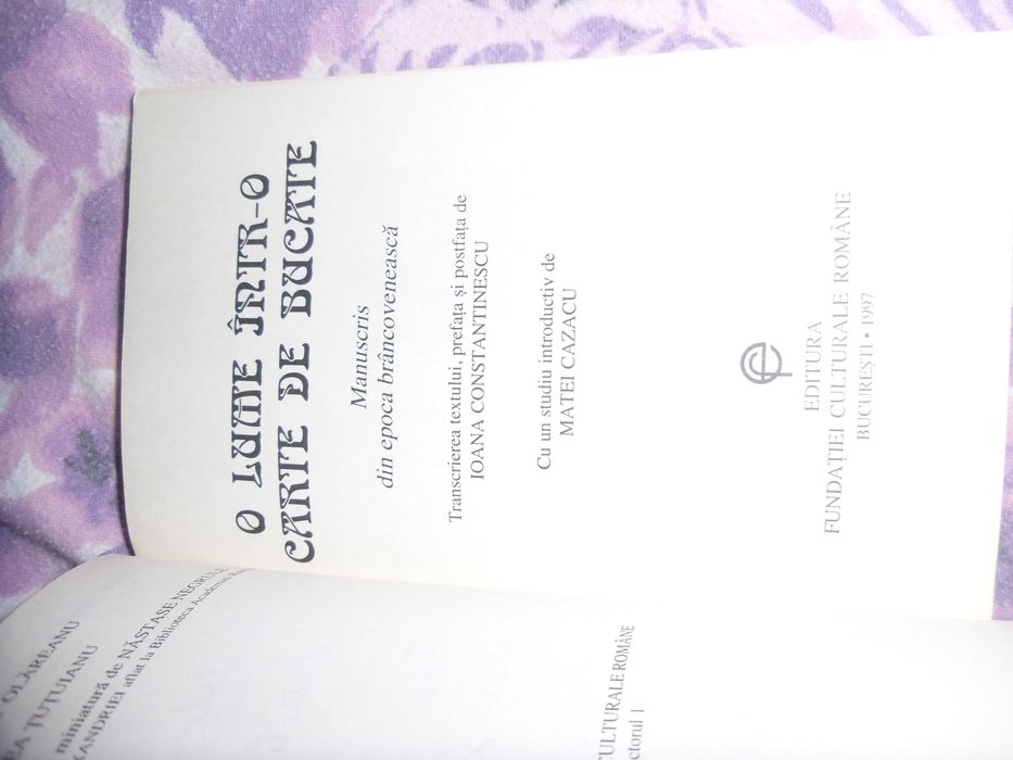 O lume intr o carte de bucate