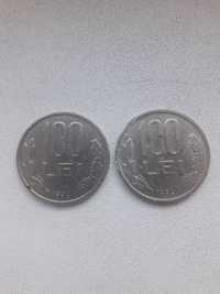 Vand 2 monede colectie de 100 de lei din anul 1992 cu Mihai Viteazul