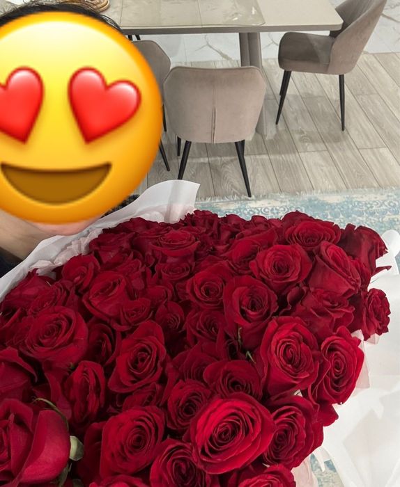 Цветы 101 роза в хорошем качестве свежие