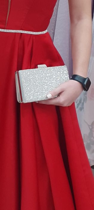 Бална  сатенена рокля