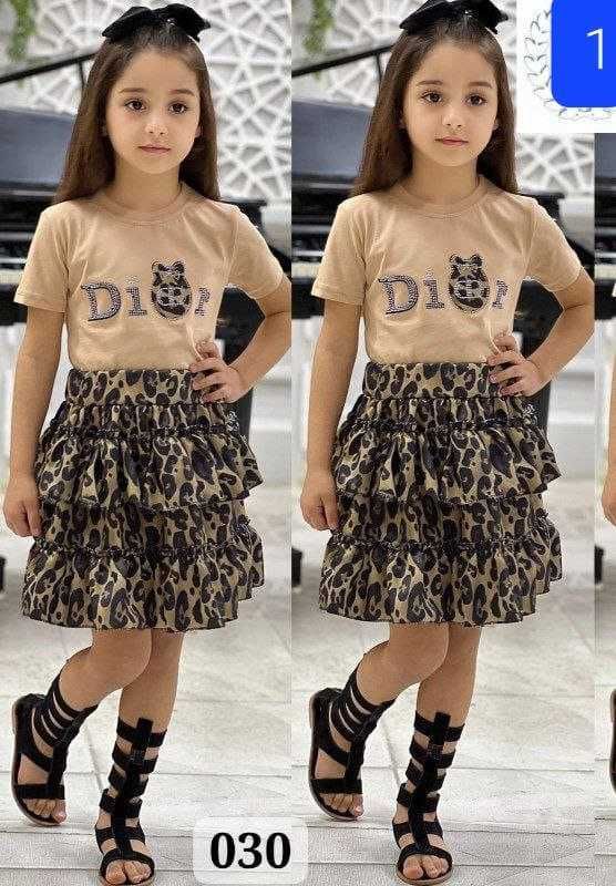 Set fetițe fusta și tricou