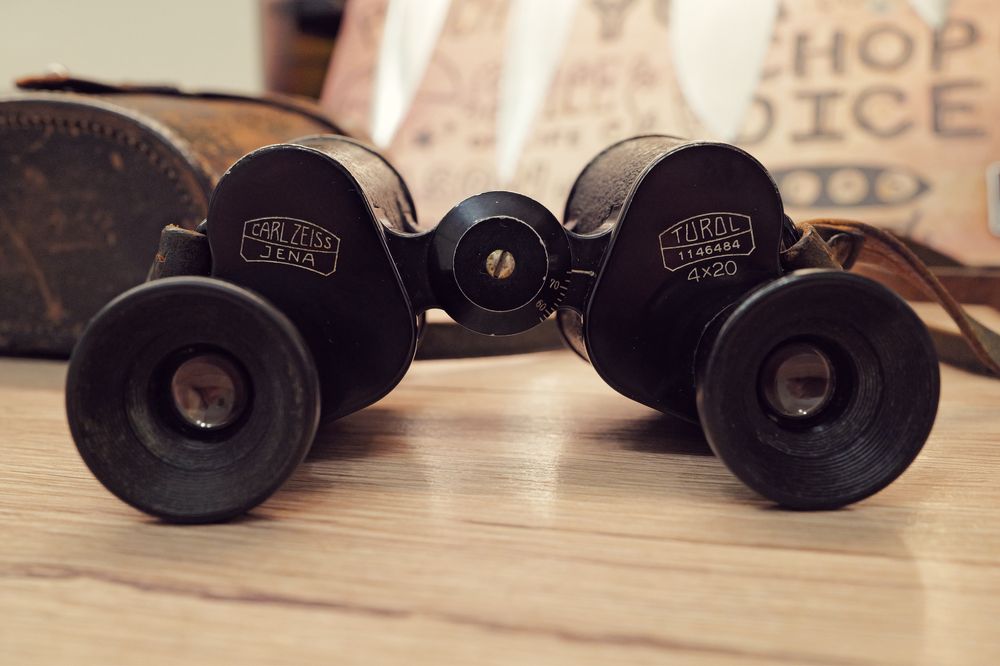 Binoclu Carl Zeiss Turol 4x20 vintage 1913 stare perfecta toc original