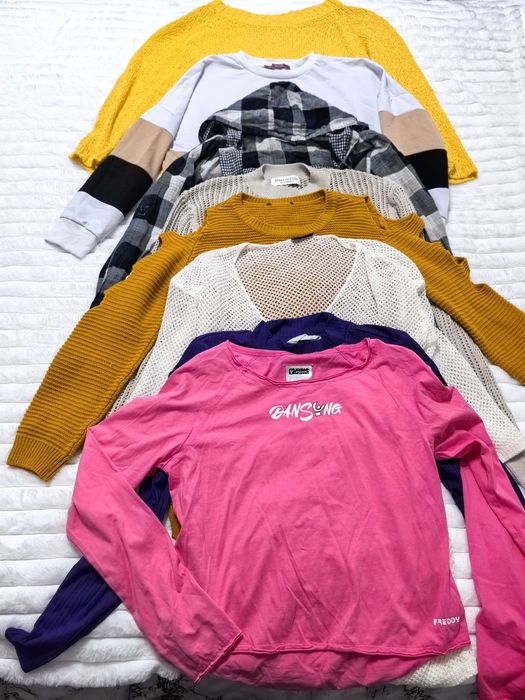 Lot bluze și pluovere dama mărimea L