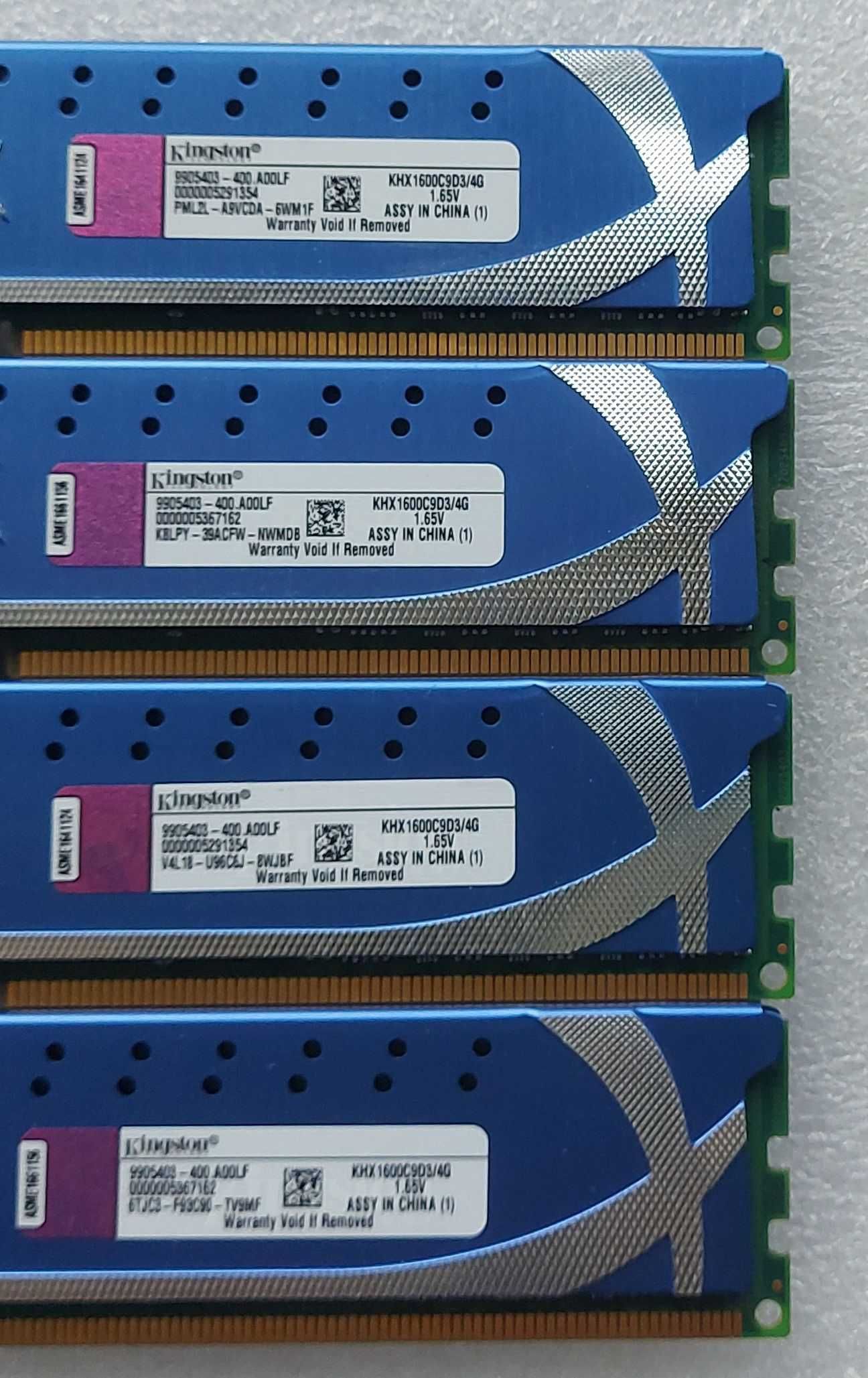 Kit memorii 16GB (4X4GB) DDR3 1600mhz Kingston ,
