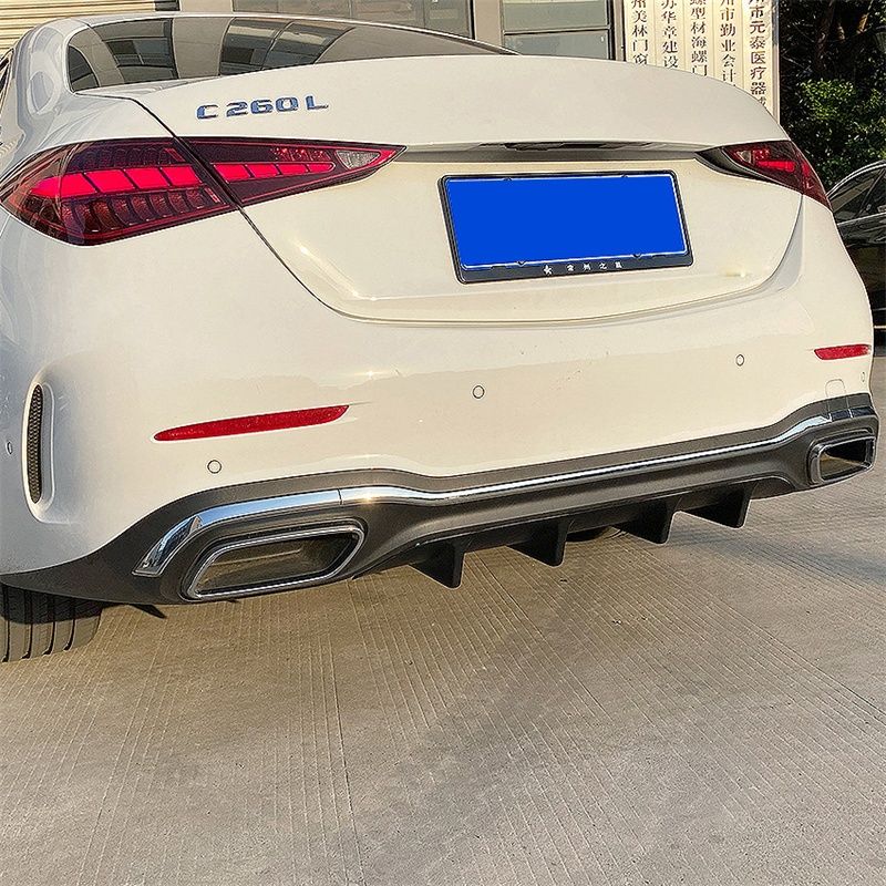 Mercedes AMG W206 C klass добавка дифузьор задна броня Мерцедес Ц клас