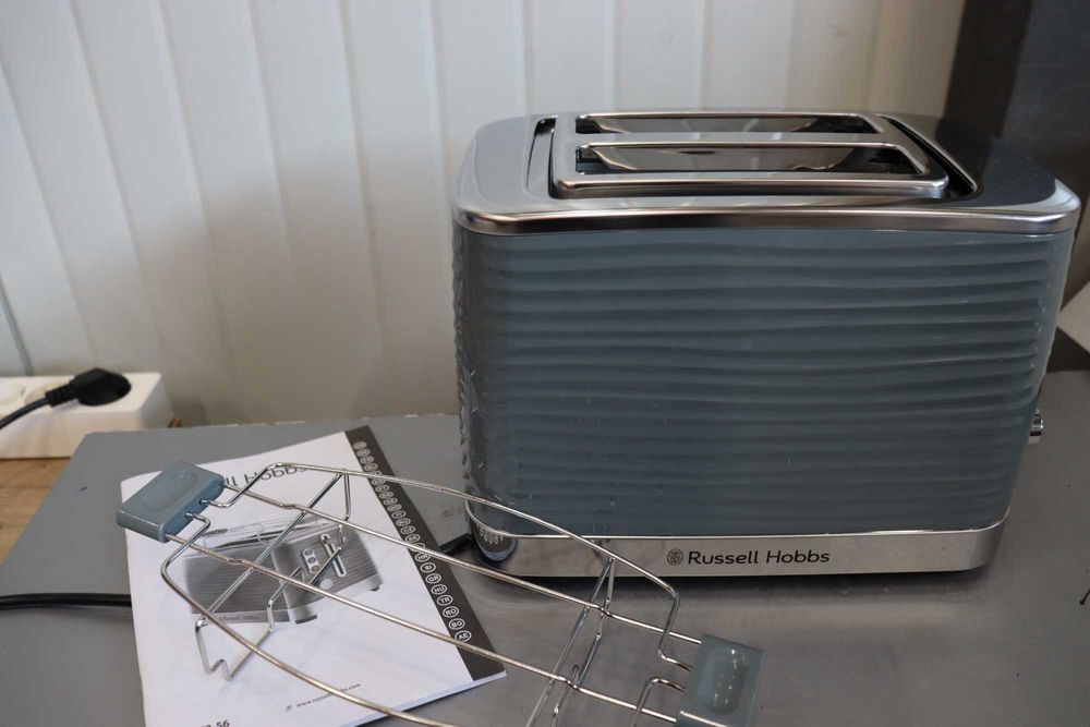 Тостер Russell Hobbs Inspire Grey Модерен дизайн, Чекмедже за трохи