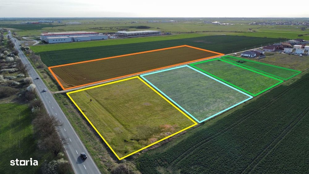 Sanandrei - Parcela Galbena - industrial - P.U.Z. finalizat - utilitat