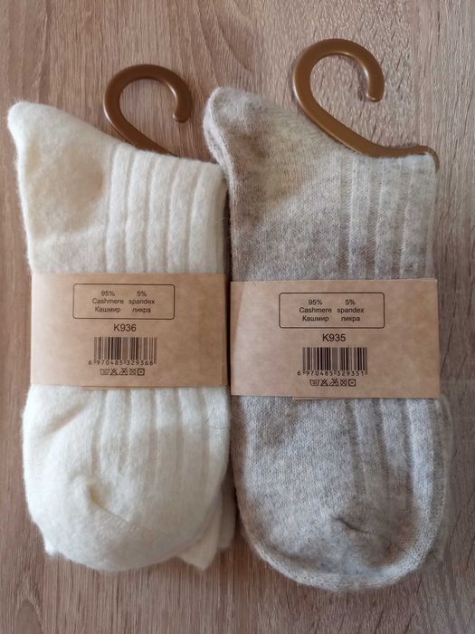 Дамски Топли и Меки Зимни Вълнени Чорапи от Кашмирена Вълна