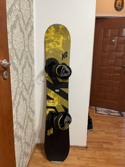 Placa snowboard 157 cm  k2 wide  cu legaturi burton