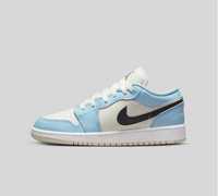 Air Jordan 1 Low Ice Blue Black (GS)