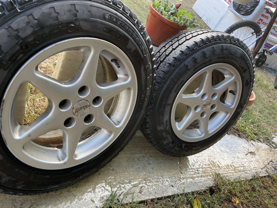 4 Jante cu cauciucuri 195x70xR15C