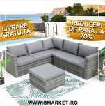 Set mobilier gradina/terasa canapea/colțar si masa taburet OFERTA