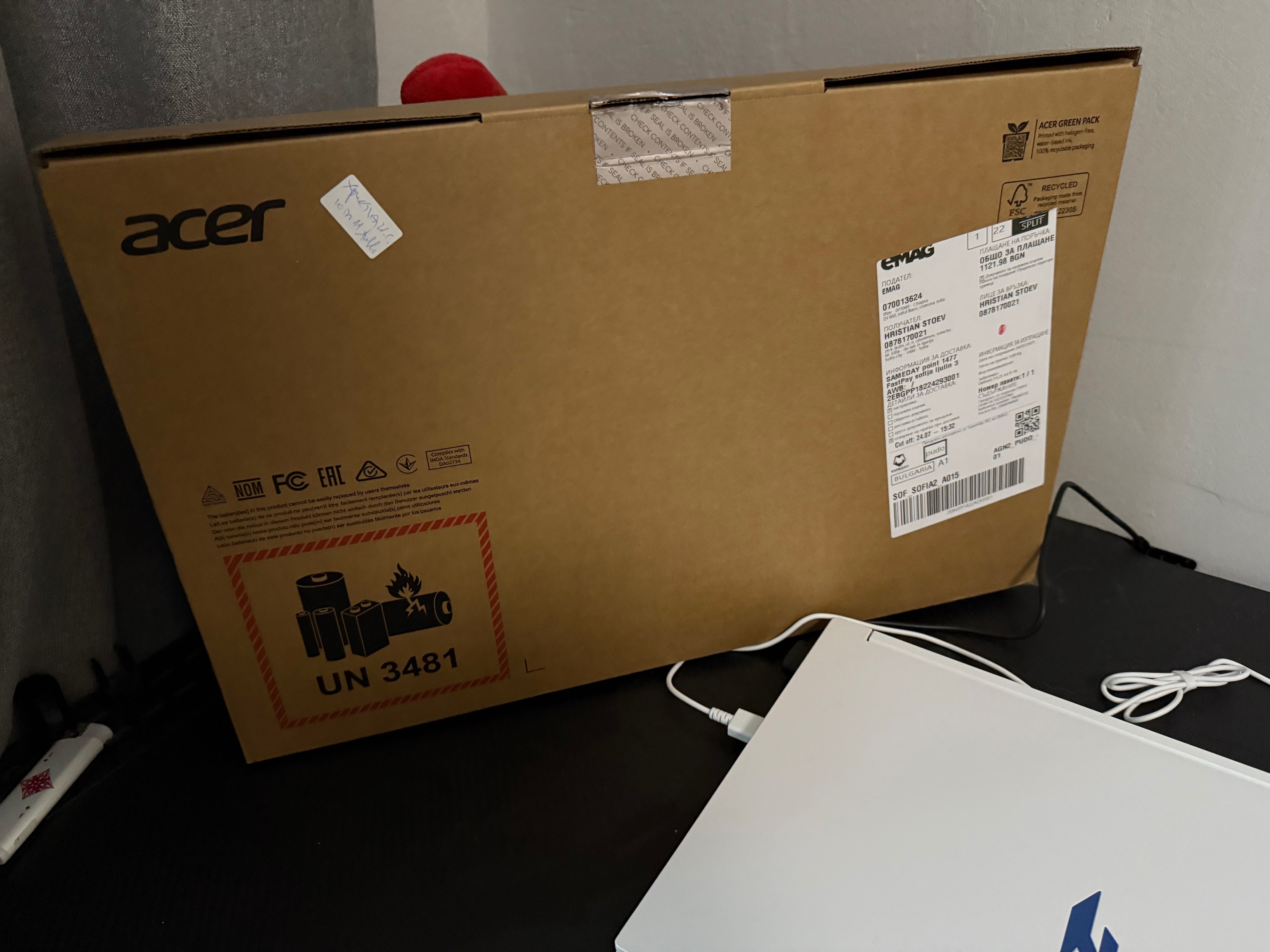 Лаптоп acer nitro