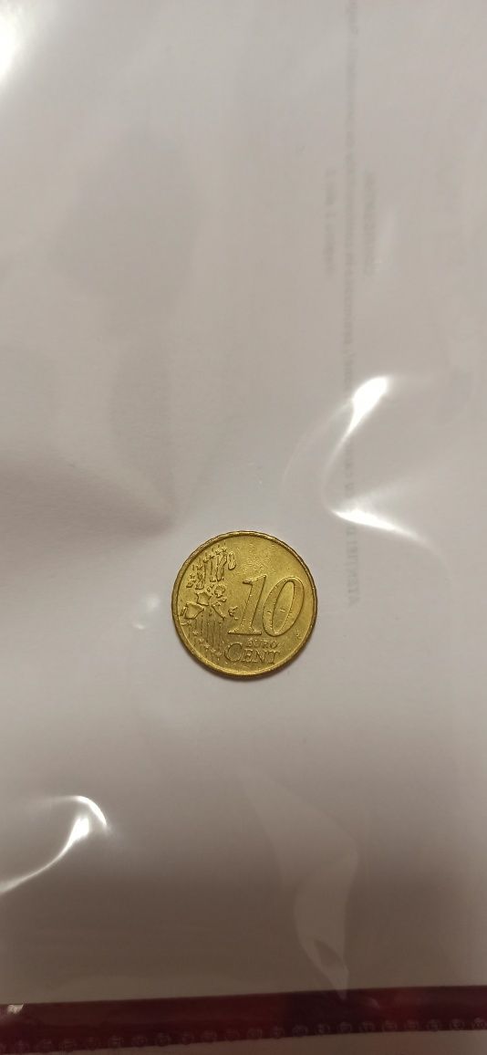 Moneda 10 euro cent anul 2000 stare buna.