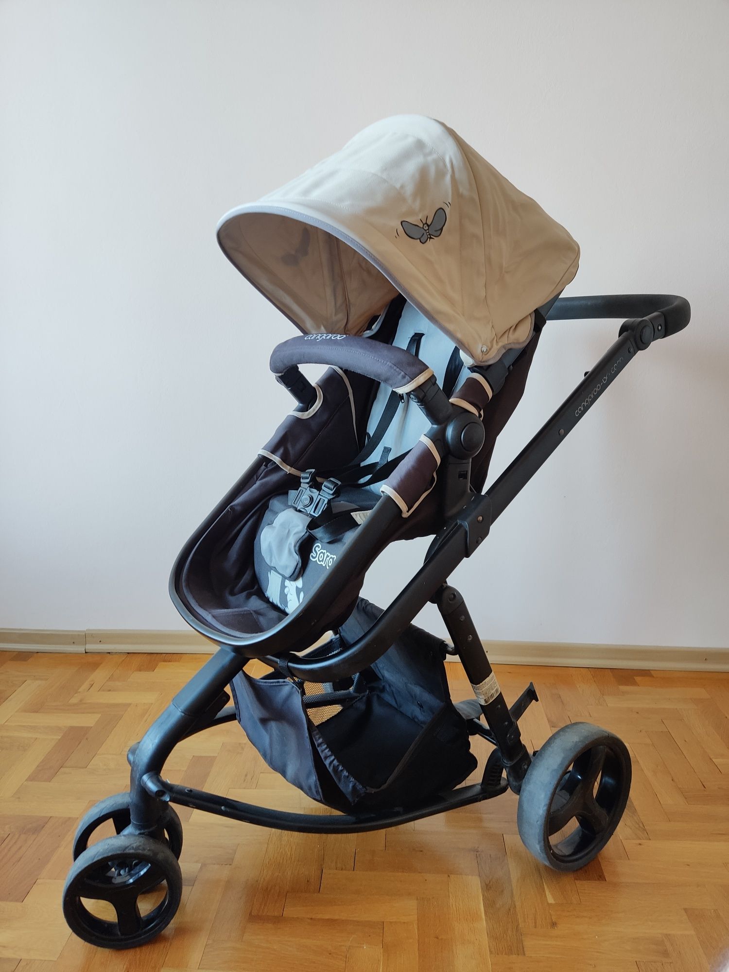 CANGAROO Комбинирана бебешка количка 2в1 SARAH КАКИ