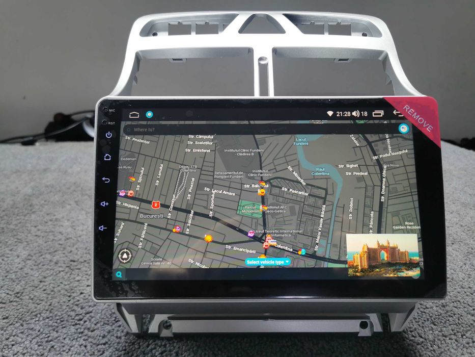 Navigatie Android Peugeot 307 QLED 4/64GB octacore port SIM