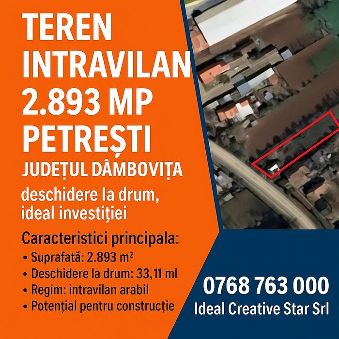 Teren de vânzare, Petreşti  Dâmbovița