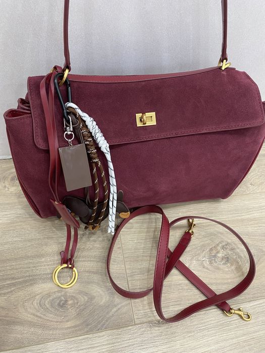 сумка из натуральной замши