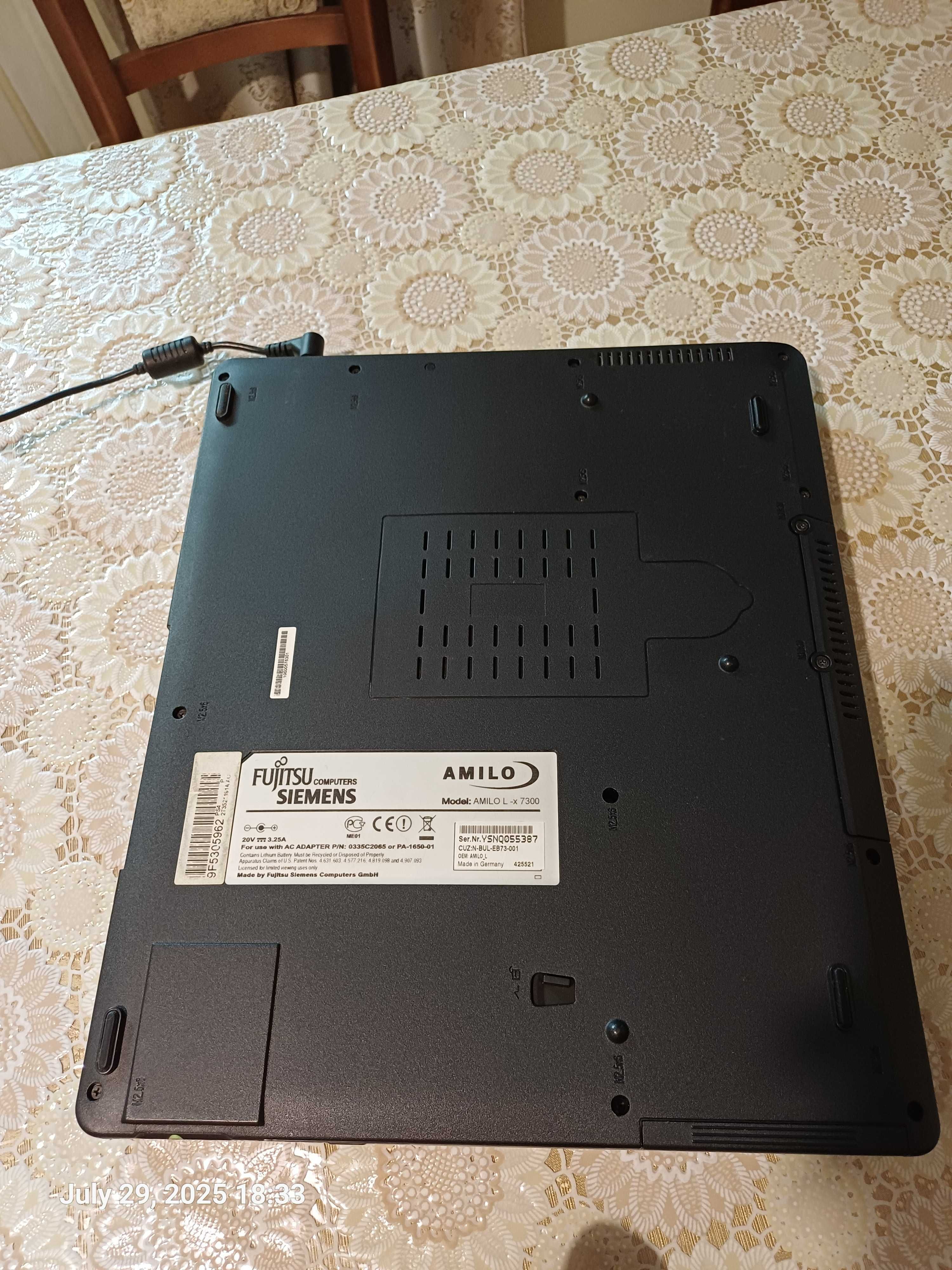 Стар работещ лаптоп Fujitsu Siemens Amilo L-x 7300