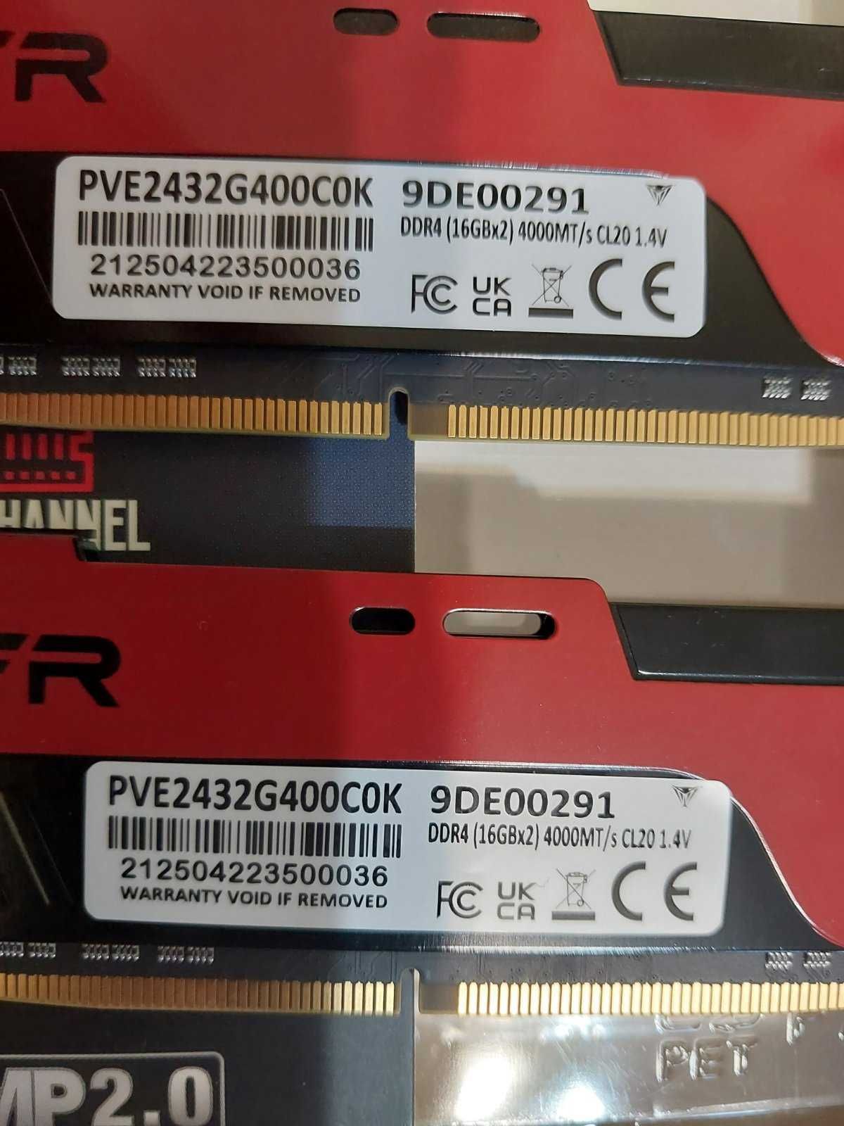 32GB DDR4 Patriot Viper, 4000Mhz, CL20