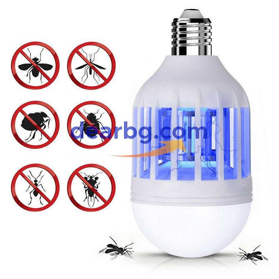 LED крушка против комари Е27 ZAPP