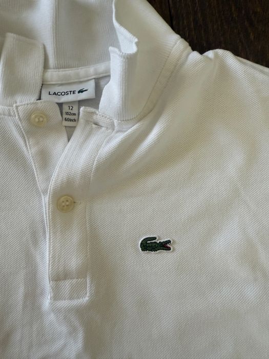 Бяло поло на Lacoste