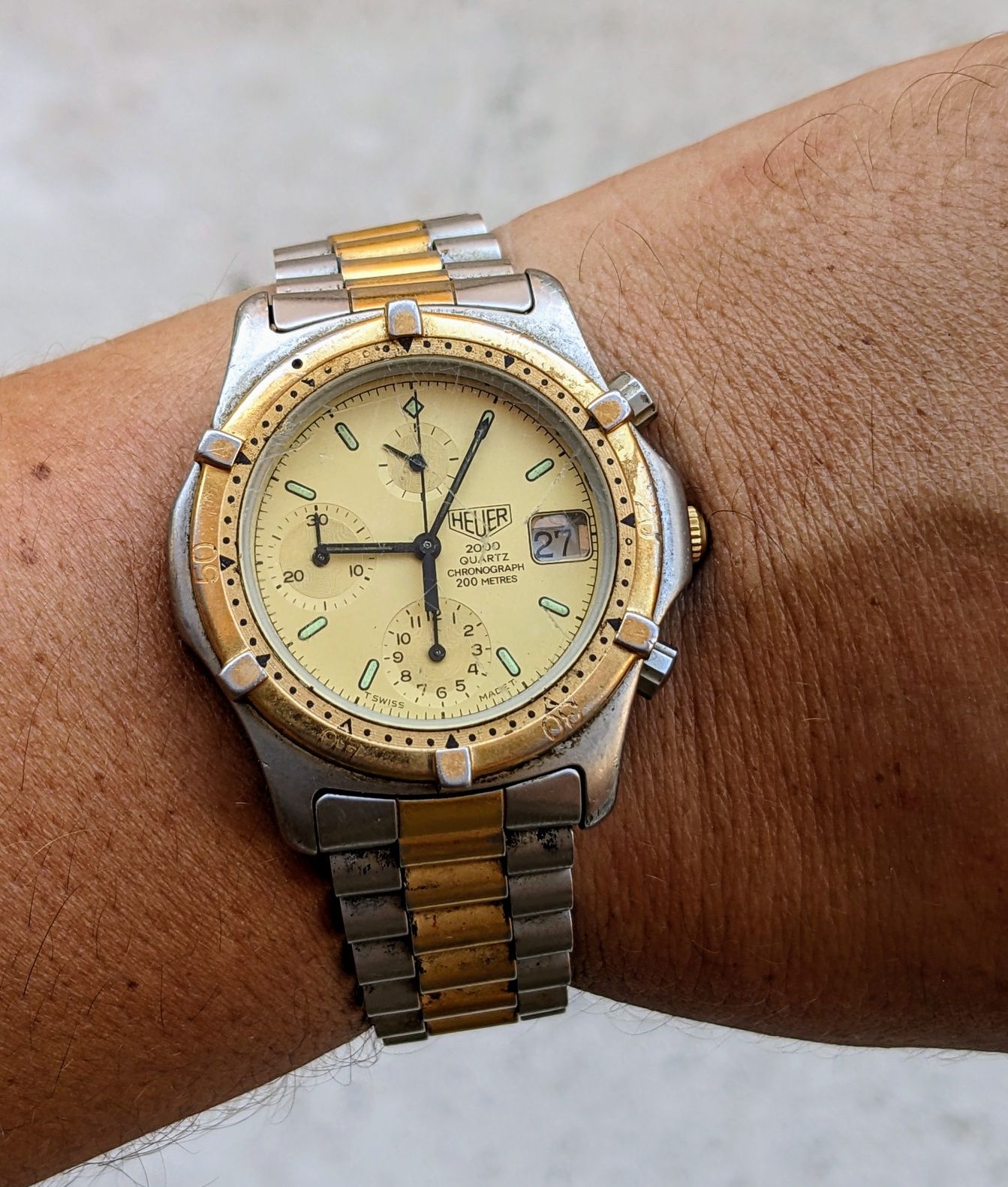 Vintage Heuer 2000 quartz chronograph