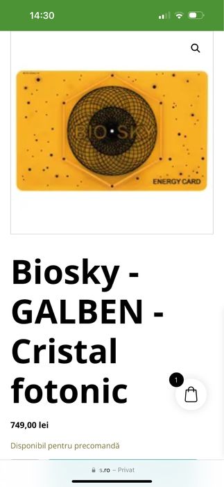 Carduri din cristal fotonic - biosky