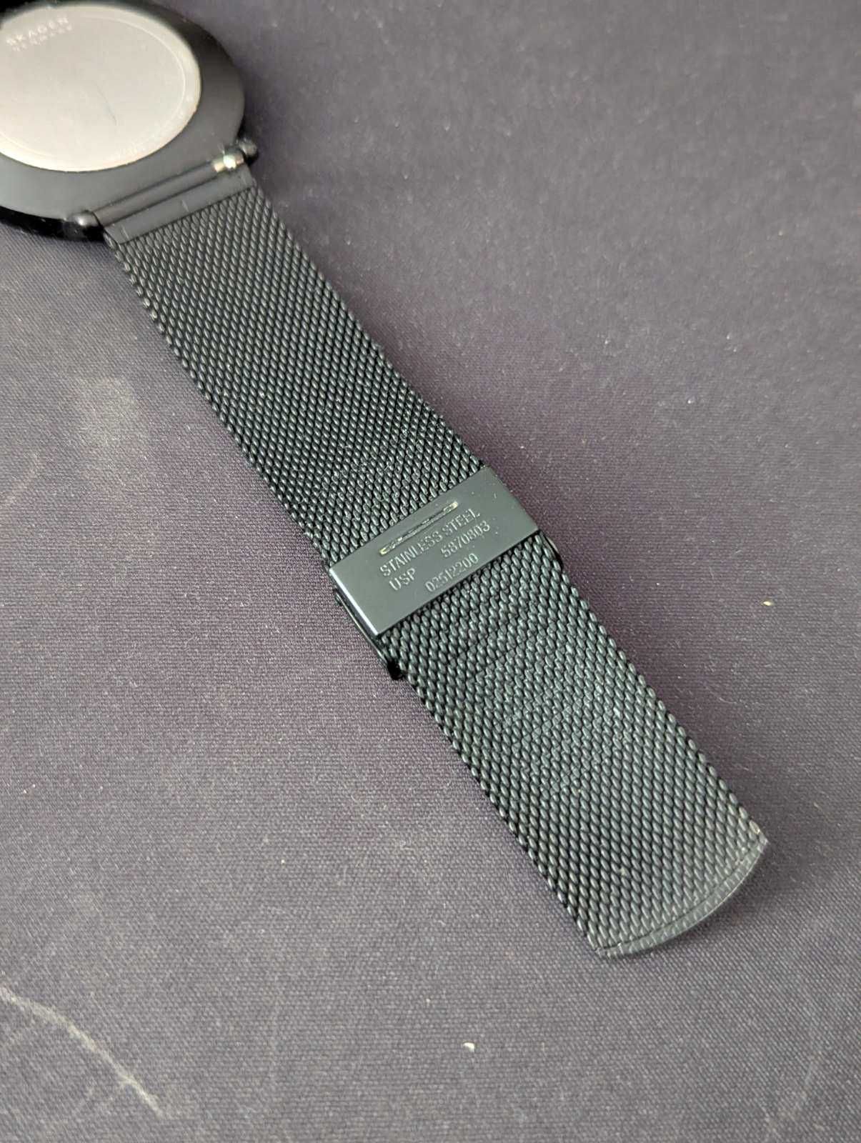 Черен мъжки часовник Skagen