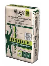 Шпатлевочная смесь AlinEX FINISH 25 кг, полимерная