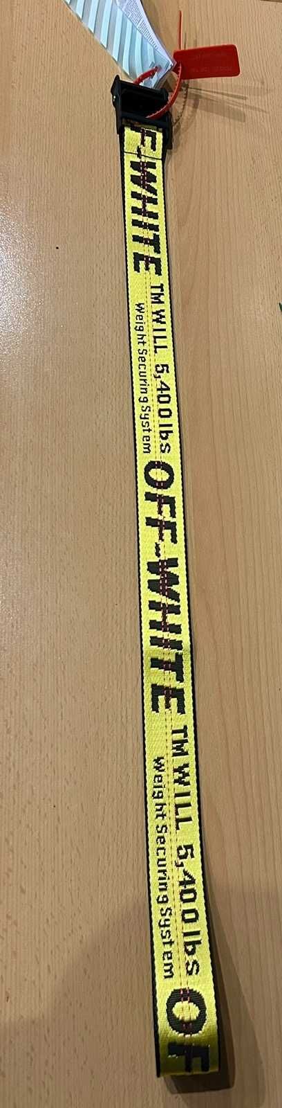 OFF-White колани 150 см жълт/черен