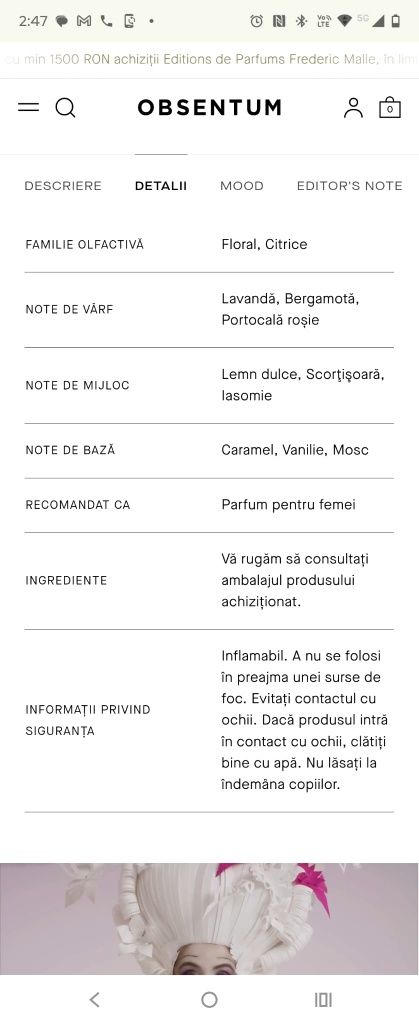 Parfum original Casamorati Lira 100ml