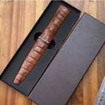 Cutit tactic lama dubla, constructie lemn teak