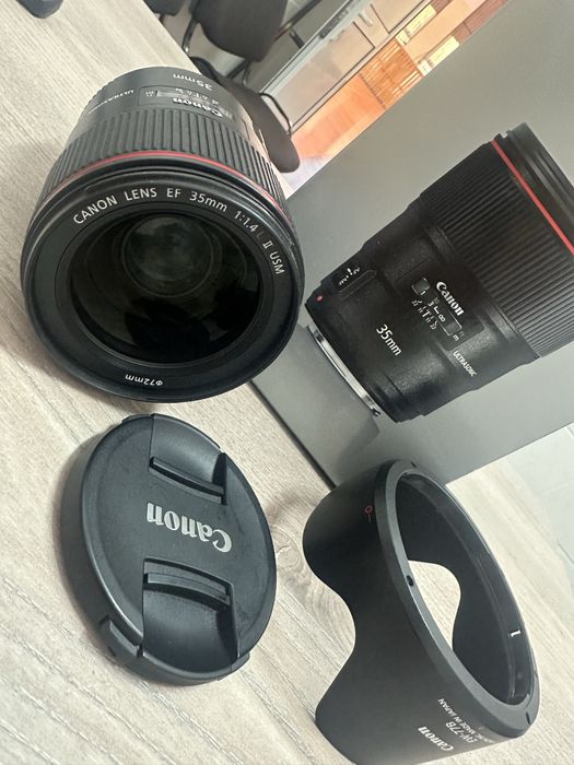 Vând obiectiv Canon 35 mm 1.4 II L USM impecabil,full box!