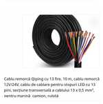 Cablu 13 x 0,5 mm² 10 m, cupru 12 V/24 V remorcă, rulotă,