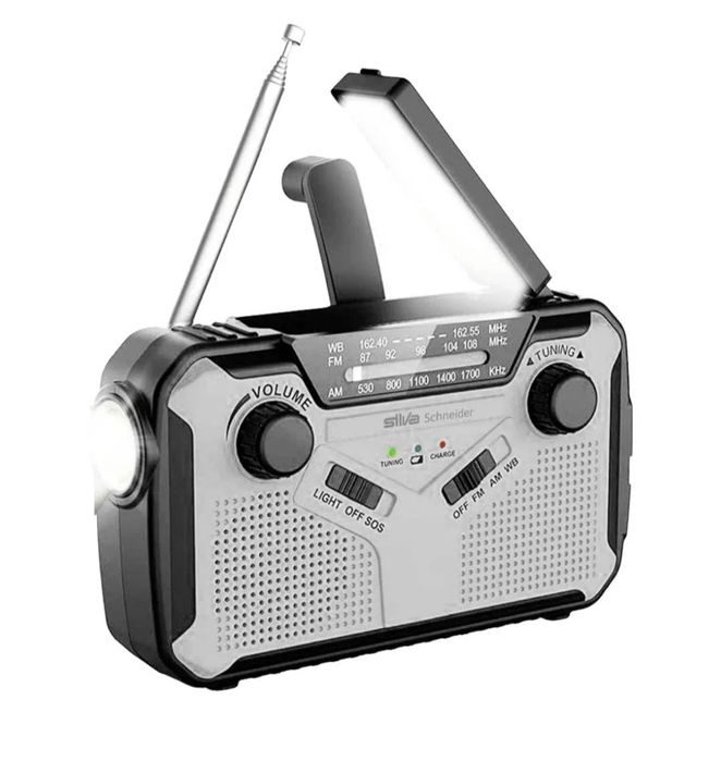 Radio camping, pescuit, urgenta, acumulator, dinam, solar, lanterna.