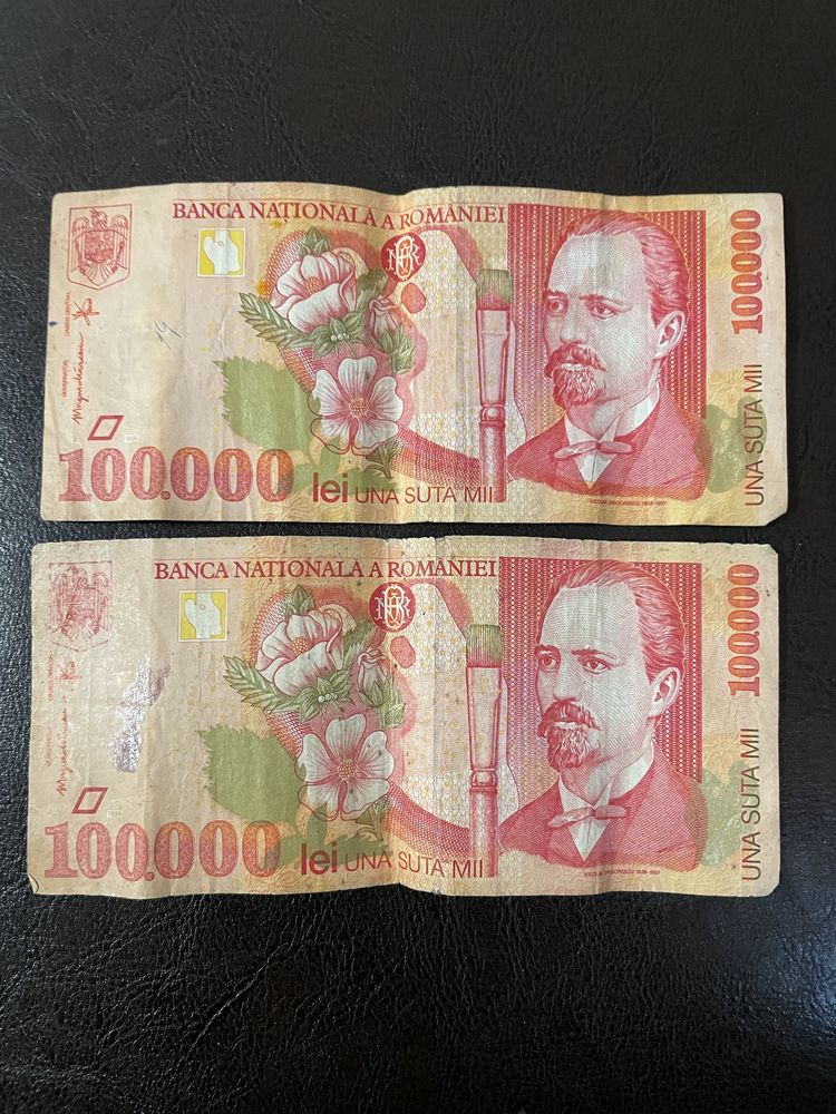 Bacnote vechi din Romania