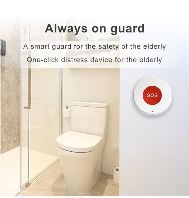 Tuya / Smart Life WiFi SOS (паник) бутон за деца, възрастни, охрана