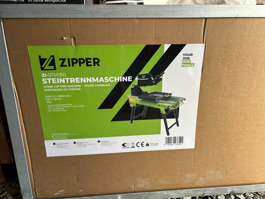 Машина за рязане на плочи и камъни Zipper