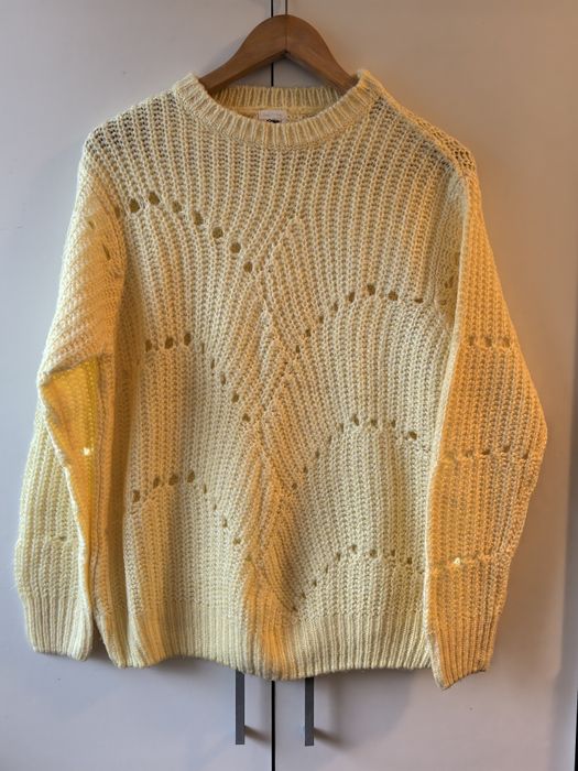 Pulover moale, tricotat, oversize cu model, măsura S