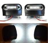 1 бр. ЛЕД LED габарити за осветление за номер , ЧЕРНО , 12-24V