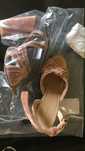 Bershka sandale catifea roz rosé Pal 36 toc 9cm strassuri