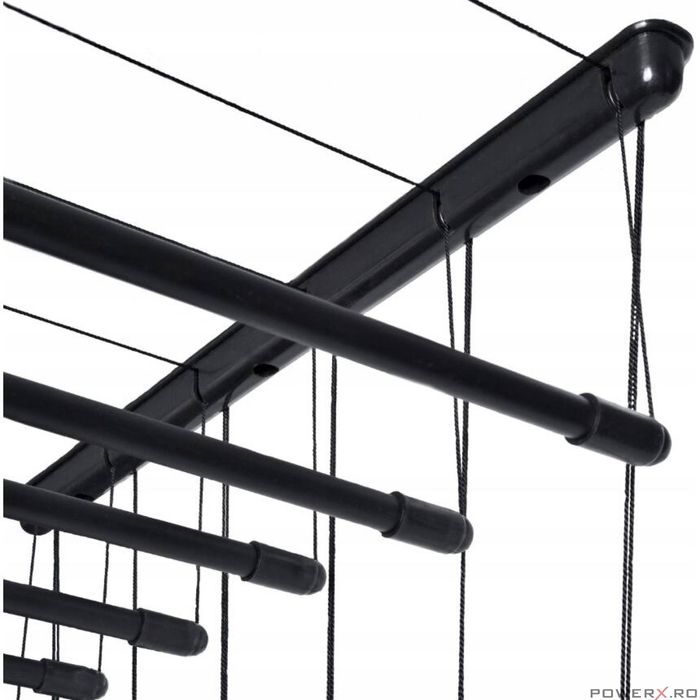 Uscator rufe de tavan, 6x200 cm, negru, Sepio