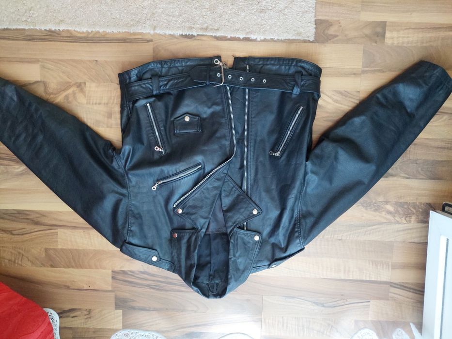 Geaca de piele vintage,model chopper,moto,rock