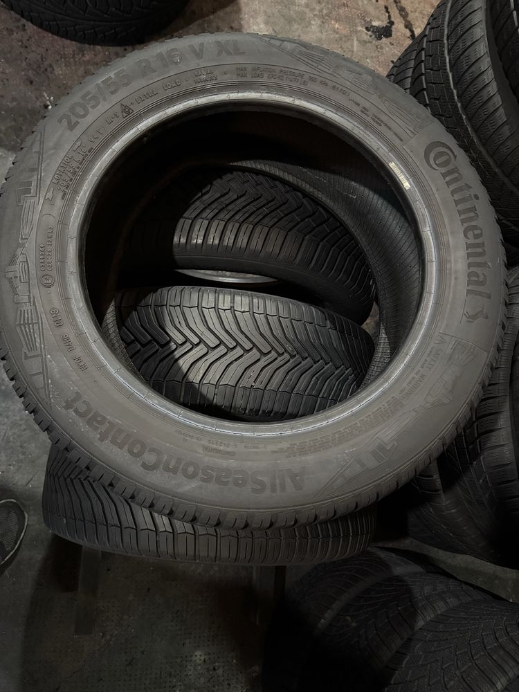 205/55R16 94V Continental & Michelin All season 7&6mm