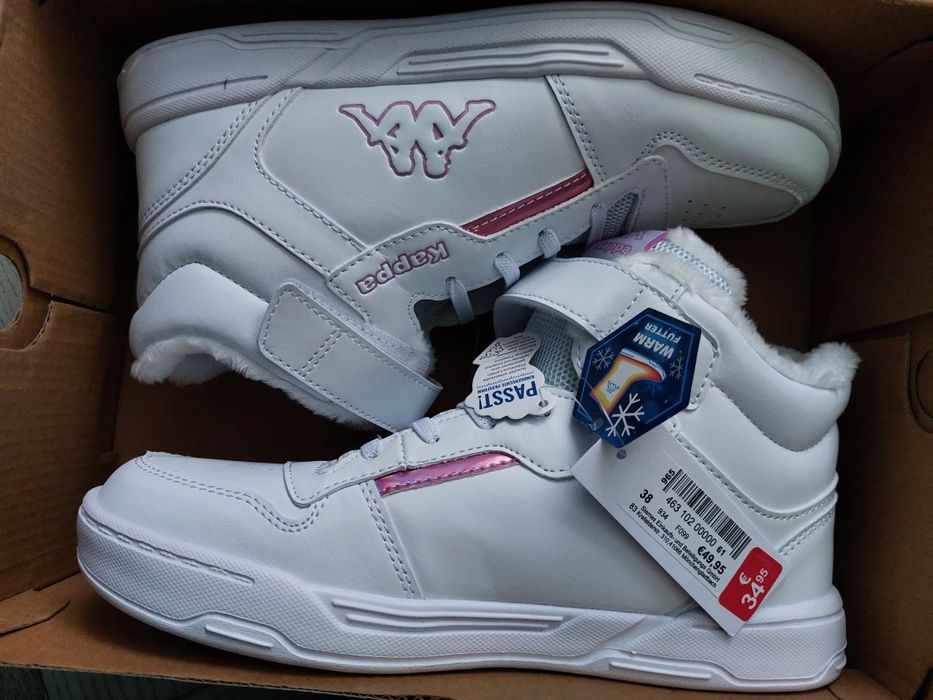 Утеплённые кроссовки kappa 38р