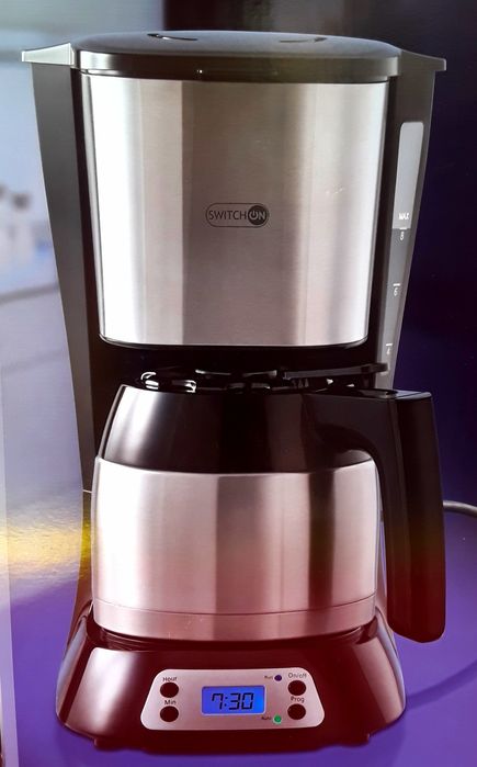 CAFETIERA INOX Switchon Germania cu afișaj LCD NOUĂ - 150 Lei