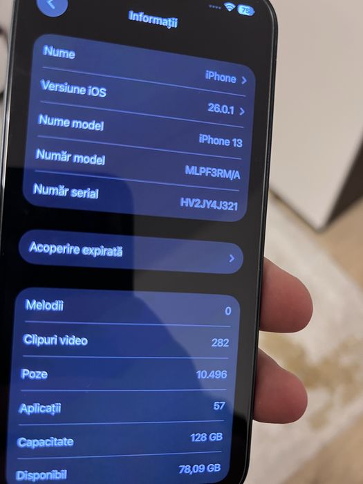 Iphone 13 necodat impecabil 128 gb baterie 92%